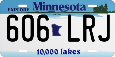 MN license plate 606LRJ