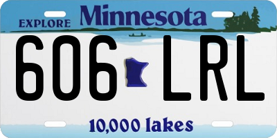 MN license plate 606LRL