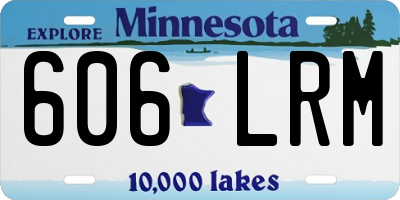 MN license plate 606LRM