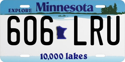 MN license plate 606LRU