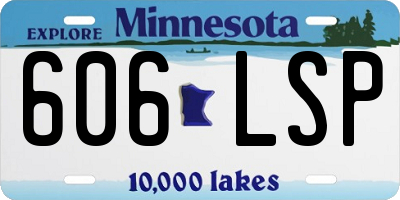 MN license plate 606LSP
