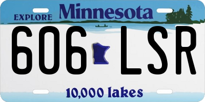 MN license plate 606LSR