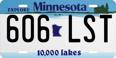 MN license plate 606LST