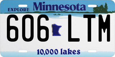 MN license plate 606LTM