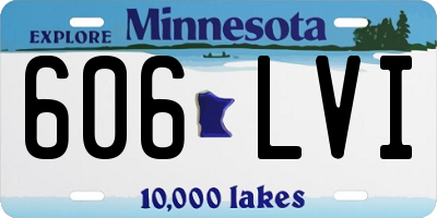 MN license plate 606LVI