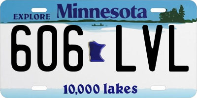 MN license plate 606LVL