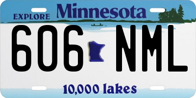 MN license plate 606NML