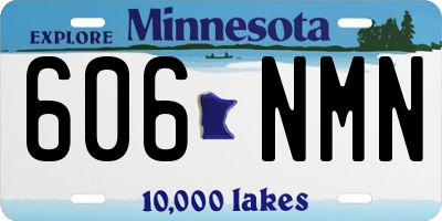 MN license plate 606NMN