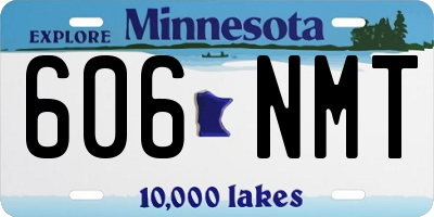 MN license plate 606NMT
