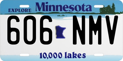 MN license plate 606NMV