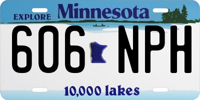 MN license plate 606NPH