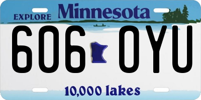 MN license plate 606OYU