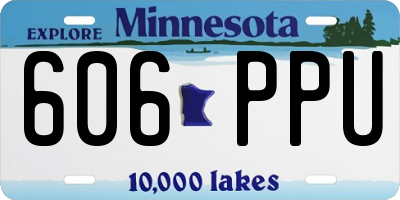 MN license plate 606PPU