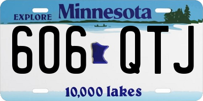 MN license plate 606QTJ