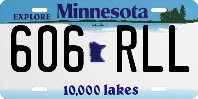 MN license plate 606RLL