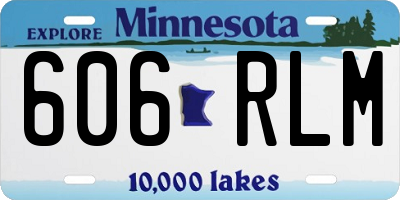 MN license plate 606RLM