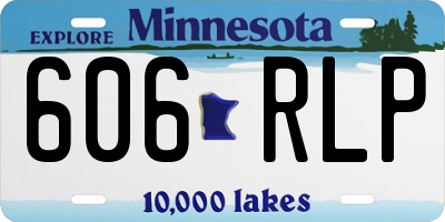 MN license plate 606RLP