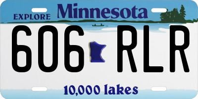 MN license plate 606RLR