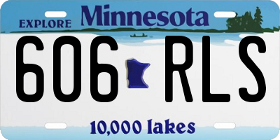 MN license plate 606RLS