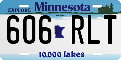 MN license plate 606RLT