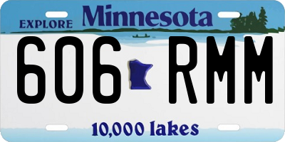 MN license plate 606RMM
