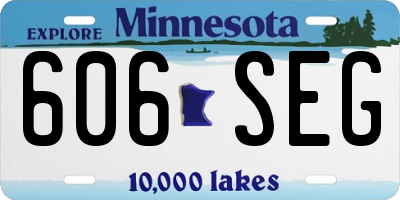MN license plate 606SEG