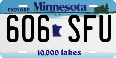 MN license plate 606SFU