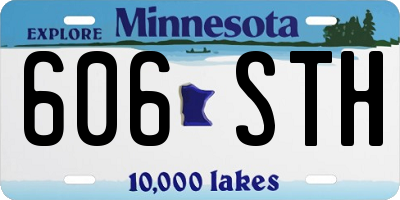 MN license plate 606STH