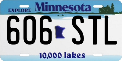MN license plate 606STL