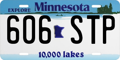 MN license plate 606STP