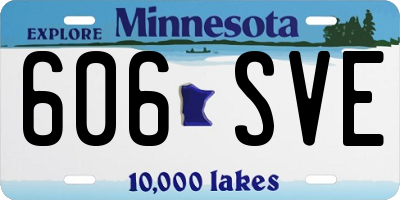 MN license plate 606SVE