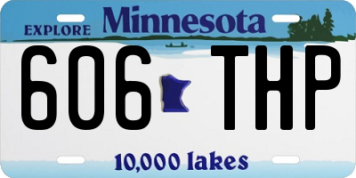 MN license plate 606THP