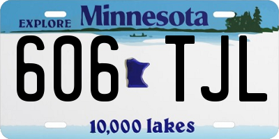 MN license plate 606TJL