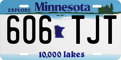 MN license plate 606TJT