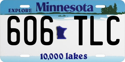 MN license plate 606TLC