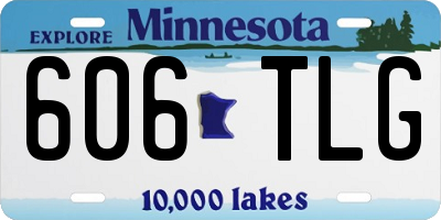 MN license plate 606TLG