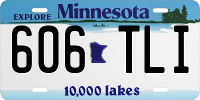 MN license plate 606TLI
