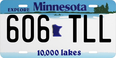 MN license plate 606TLL