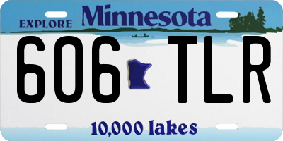 MN license plate 606TLR
