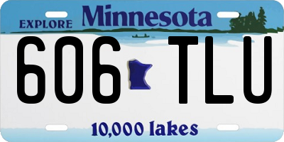 MN license plate 606TLU
