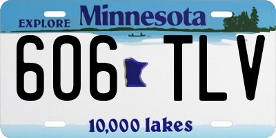 MN license plate 606TLV