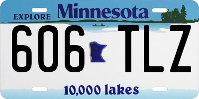 MN license plate 606TLZ
