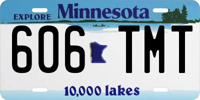 MN license plate 606TMT