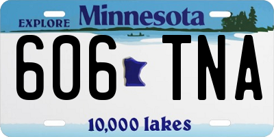 MN license plate 606TNA