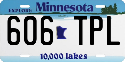 MN license plate 606TPL