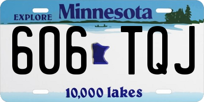 MN license plate 606TQJ