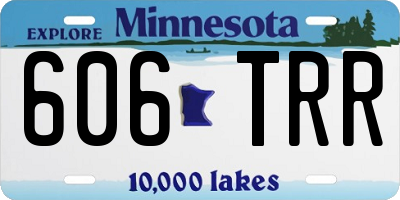 MN license plate 606TRR
