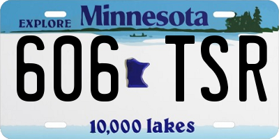 MN license plate 606TSR