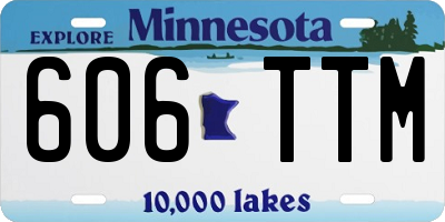MN license plate 606TTM