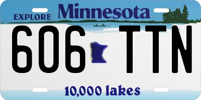 MN license plate 606TTN